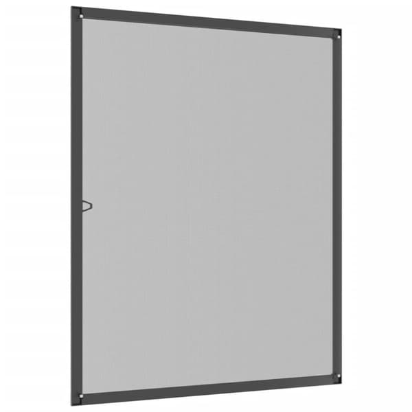 vidaXL Insektsnät för fönster antracit 80x100 cm