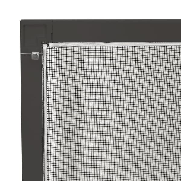 vidaXL Insektsnät för fönster antracit 80x100 cm