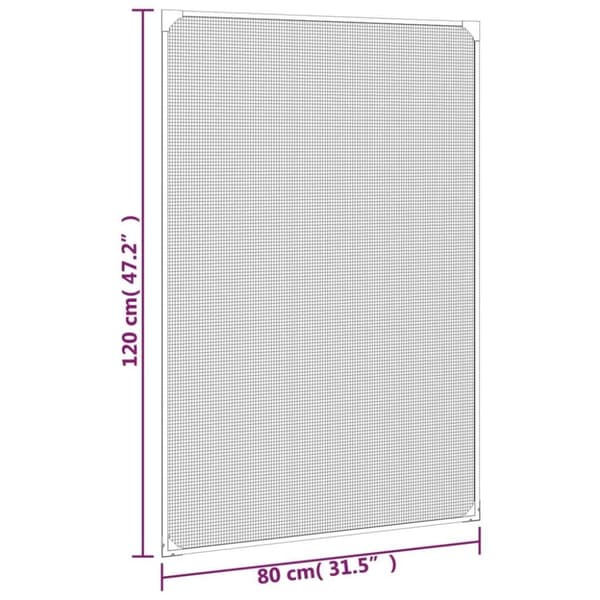 vidaXL Magneettinen hyönteisverkko ikkunaan valkoinen 80x120 cm