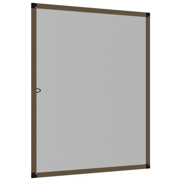 vidaXL Hyönteisverkko ikkunaan ruskea 80x100 cm