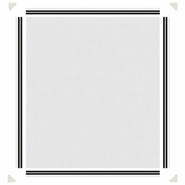 vidaXL Magnetiskt insektsnät för fönster vit 130x150 cm