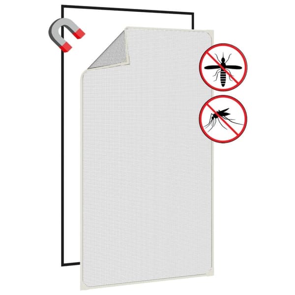 vidaXL Magnetisk insektskjerm for vindu hvit 80x140 cm