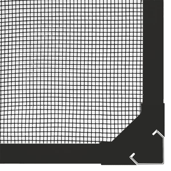 vidaXL Magnetiskt insektsnät för fönster antracit 80x120 cm