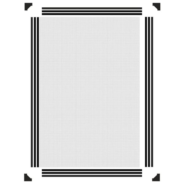 vidaXL Magnetiskt insektsnät för fönster antracit 80x120 cm