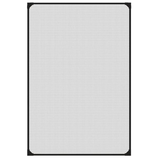 vidaXL Magnetiskt insektsnät för fönster antracit 80x120 cm