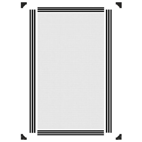 vidaXL Magnetiskt insektsnät för fönster antracit 80x140 cm