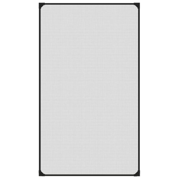 vidaXL Magnetiskt insektsnät för fönster antracit 80x140 cm