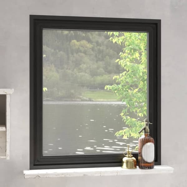 vidaXL Magnetisk insektskjerm for vindu antrasitt 120x140 cm