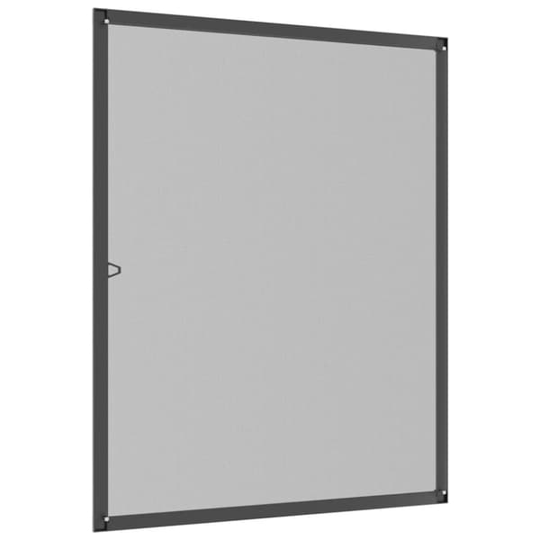 vidaXL Insektsnät för fönster antracit 100x120 cm