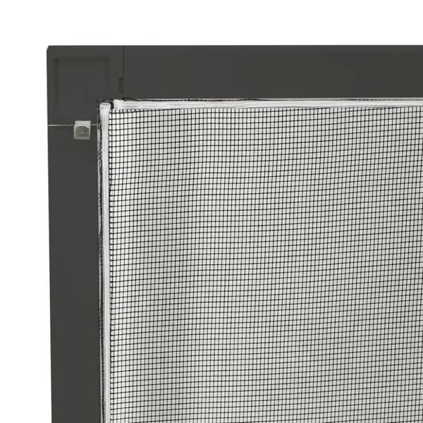 vidaXL Insektsnät för fönster antracit 100x120 cm