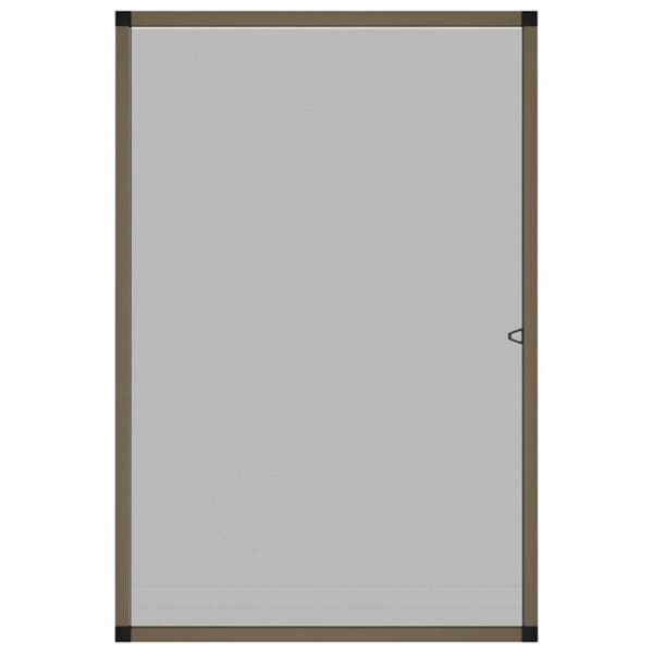 vidaXL Insektsnät för fönster brun 90x120 cm
