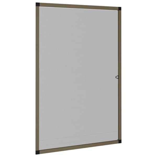 vidaXL Insektsnät för fönster brun 90x120 cm