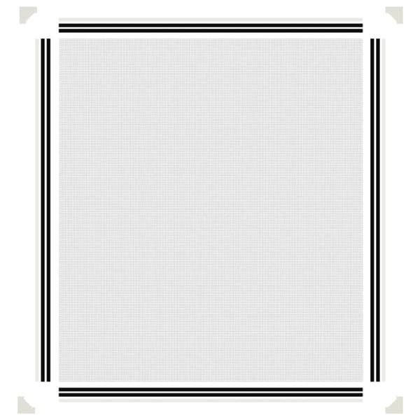 vidaXL Magnetiskt insektsnät för fönster vit 120x140 cm