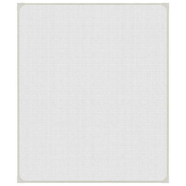 vidaXL Magnetiskt insektsnät för fönster vit 100x120 cm