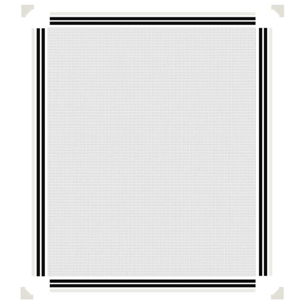 vidaXL Magnetiskt insektsnät för fönster vit 100x120 cm