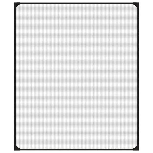 vidaXL Magnetiskt insektsnät för fönster antracit 100x120 cm
