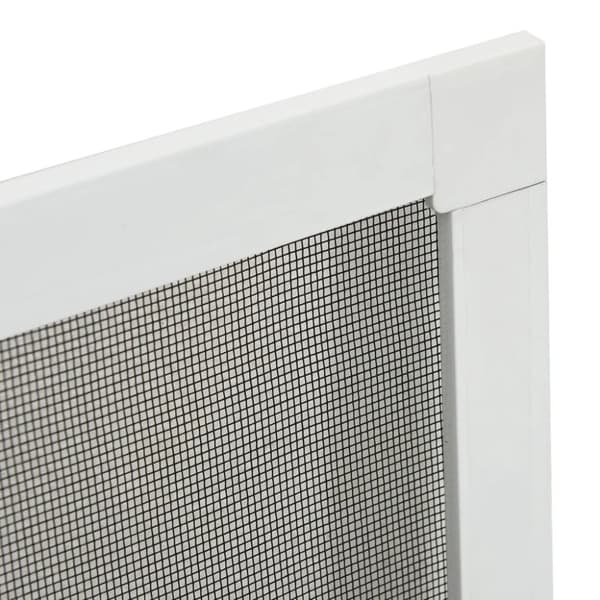 vidaXL Insektsnät för fönster vit 100x120 cm