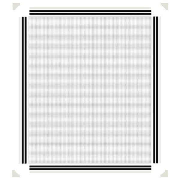 Magnetiskt insektsnät för fönster vit 100x120 cm