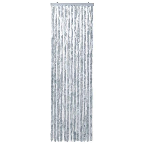 insektgardin 56 x 185 cm hvid og grå