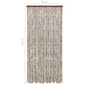 Miniatyrbild 6 av 7: Insektsdraperi taupe och vit 90x220 cm chenille