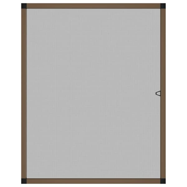 Insektsnät för fönster brun 80x100 cm