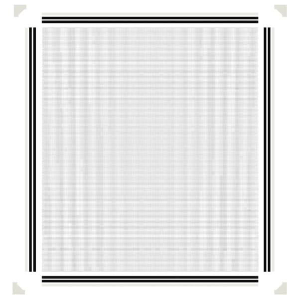 Magnetiskt insektsnät för fönster vit 130x150 cm
