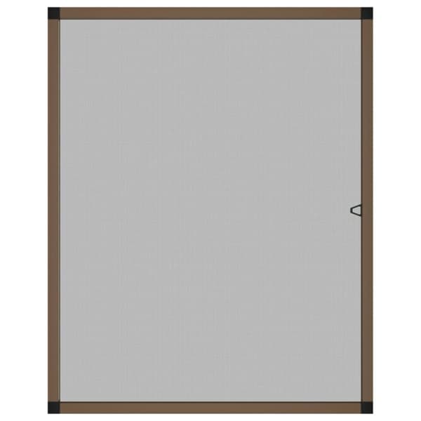 Insektsnät för fönster brun 100x120 cm