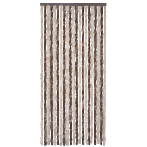 Insektsdraperi beige och ljusbrun 100x220 cm chenille