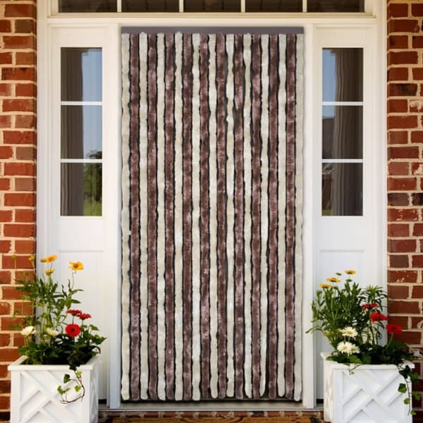 Hyönteisverho beige ja vaaleanruskea 100x220 cm Chenille