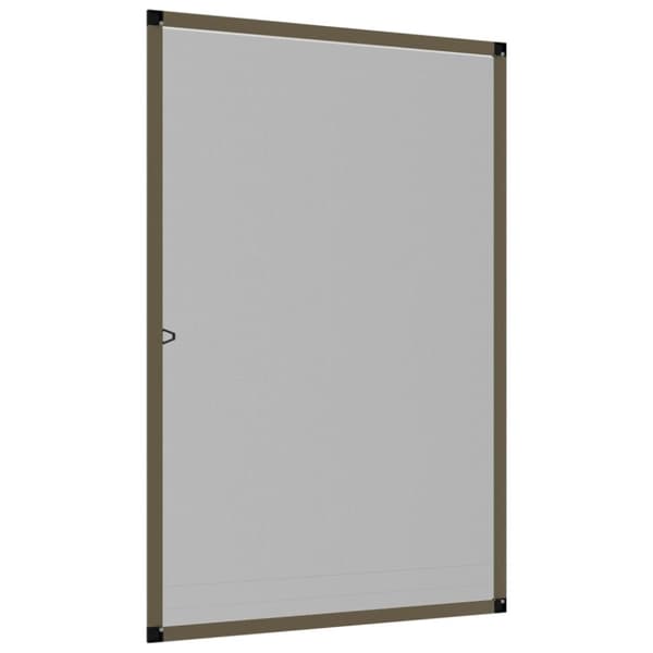 Insektsnät för fönster brun 90x120 cm