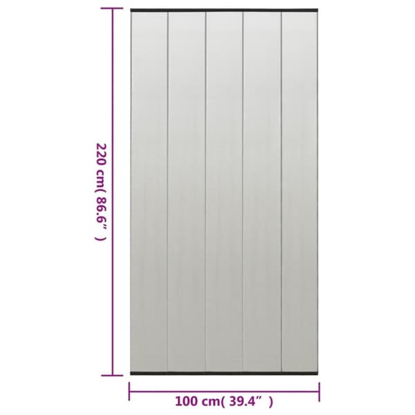 vidaXL Insektsnät för dörr svart 100x220 cm polyester