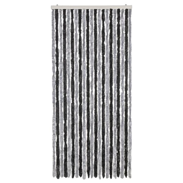 vidaXL Hyönteisverho harmaa ja musta 100x230 cm chenille