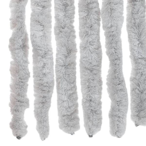 vidaXL Insektsgardin grå 100x220 cm chenille