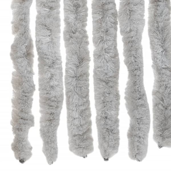 vidaXL flueforhæng 100x220 cm chenille grå
