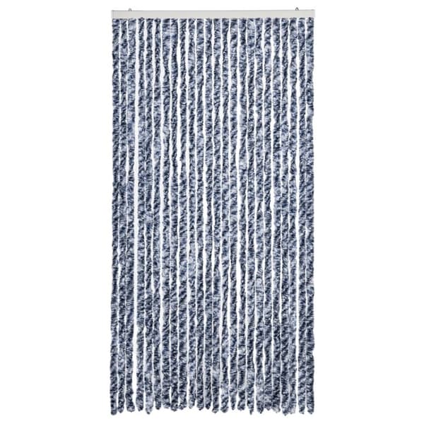 vidaXL Hyönteisverho sininen ja valkoinen 100x200 cm chenille