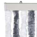 Miniatyrbilde 3 av 7: vidaXL Fluegardin grå og hvit 100x230 cm chenille