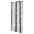 Miniatyrbilde 1 av 7: vidaXL Fluegardin grå og hvit 100x230 cm chenille