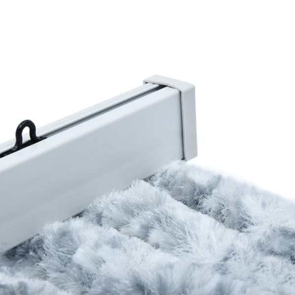 vidaXL flueforhæng 100x200 cm chenille grå og hvid