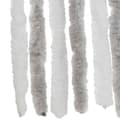 Miniatyrbillede 6 af 8: vidaXL flueforhæng 100x220 cm chenille lysegrå og hvid