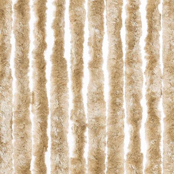 vidaXL Fluegardin beige 100x200 cm chenille