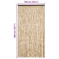 Miniatyrbilde 6 av 7: vidaXL Fluegardin beige 100x200 cm chenille