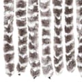 Miniatyrbillede 5 af 7: vidaXL flueforhæng 100x230 cm chenille gråbrun og hvid