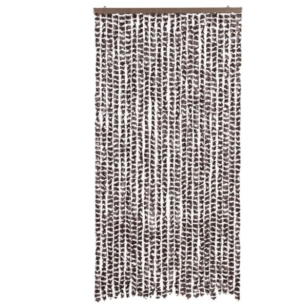 vidaXL Fluegardin brun og hvit 100x230 cm chenille