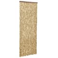 Miniatyrbillede 1 af 7: vidaXL flueforhæng 100x230 cm chenille beige og brun