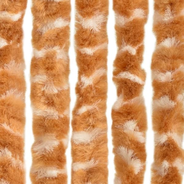 vidaXL Insektsgardin ockra och vit 56x200 cm chenille