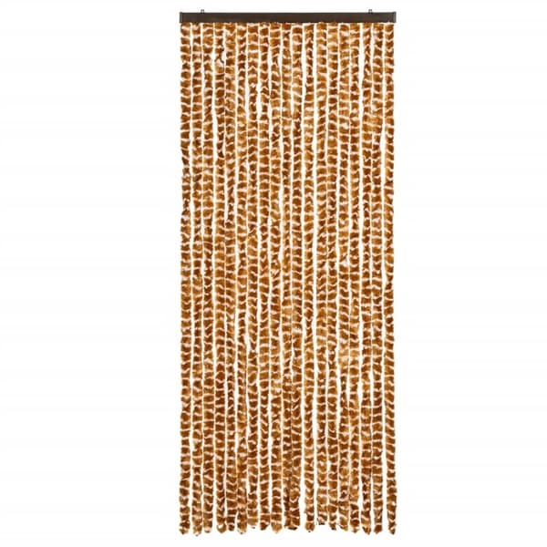 vidaXL Insektsgardin ockra och vit 56x200 cm chenille