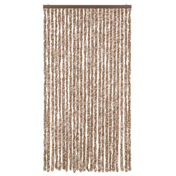 vidaXL Hyönteisverho beige ja tummanruskea 100x230 cm chenille