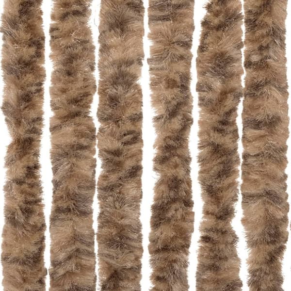 vidaXL Hyönteisverho beige ja tummanruskea 100x230 cm chenille
