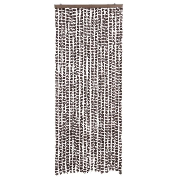 vidaXL Insektsgardin brun och vit 56x200 cm chenille