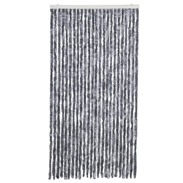 vidaXL Fluegardin sølv 100x200 cm chenille